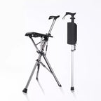 Folding Walking Cane with Seat | Lightweight, Non-Slip & Ideal for Active Seniors and Outdoor Use