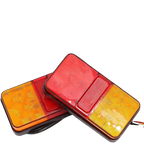 12V Waterproof LED Trailer Tail Lights | Shock-Resistant, UV-Proof & Ideal for Trucks, Caravans, and Boats