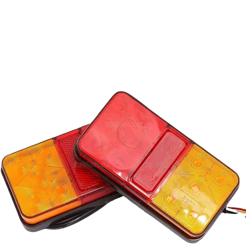 12V Waterproof LED Trailer Tail Lights | Shock-Resistant, UV-Proof & Ideal for Trucks, Caravans, and Boats