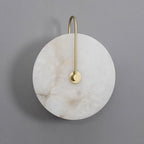 LED Wall Lamp with Alabaster Shade for Modern Home Lighting & Accent Decor