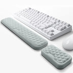 Ergonomic Wrist Rest Pad for Mouse and Keyboard - Memory Foam Support for Comfortable Typing and Gaming