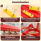 FlexiRacer Track Set | Flexible Snap-Together Design with 4 Diecast Cars for Endless Indoor Racing Fun