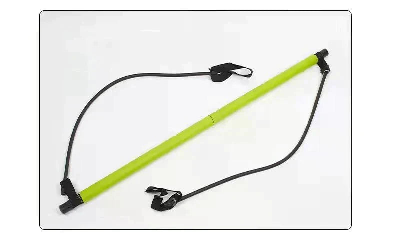 Complete Pilates Bar Set | Adjustable Resistance Bands & Portable Design for Home Workouts