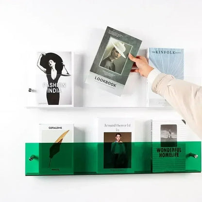 Wall-Mounted Floating Shelves for Home Storage & Display - Modern Wood Design for Living Room & Bedroom