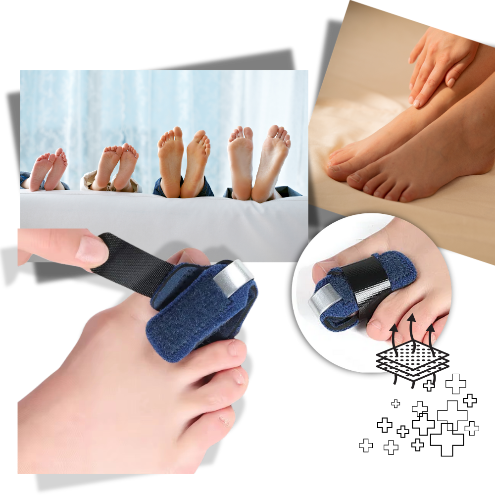 Adjustable Toe Straightener | Breathable, Lightweight Aluminum Support for Hammer Toe Relief and Enhanced Alignment