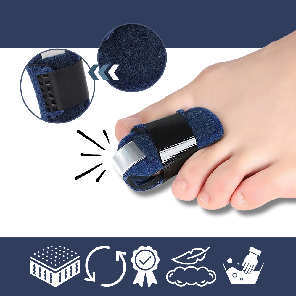 Adjustable Toe Straightener | Breathable, Lightweight Aluminum Support for Hammer Toe Relief and Enhanced Alignment