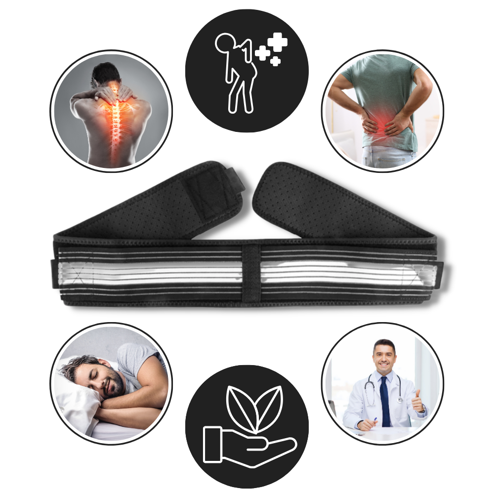 Adjustable Back Brace Belt | Neoprene Material for Hip, Back & Tailbone Pain Relief, Enhanced Posture & Comfort