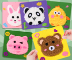 Creative Craft Set for Children | Includes Coloured Felts, Yarn & Shapes for Fun Learning Activities