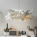 Nordic Paper Cloud Pendant Lamp - Modern Hanging Light Fixture for Living Room & Dining Room