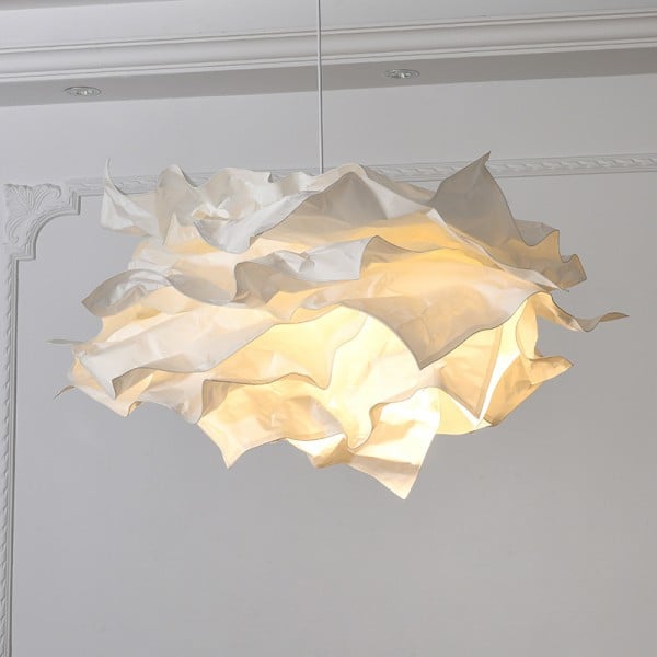 Nordic Paper Cloud Pendant Lamp - Modern Hanging Light Fixture for Living Room & Dining Room