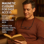Adjustable Hanging Neck Magnetic Reading Glasses Clic Glasses