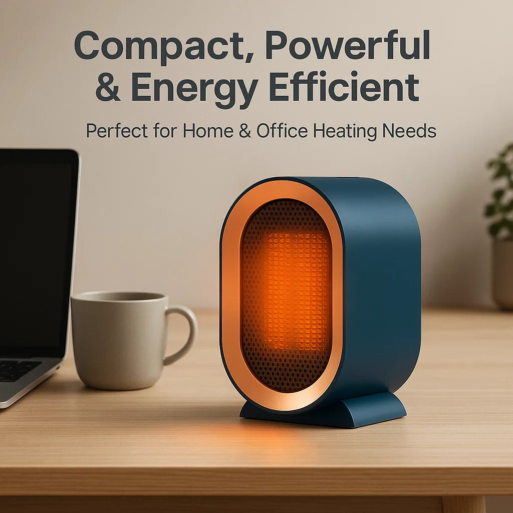Portable Energy Efficient Electric Space Heater, Compact Design, Low Power Consumption, Ideal for Home & Office Use