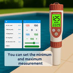 Digital Pool Water Tester | 7-in-1 pH, Chlorine, Temperature & Real-Time Monitoring for Accurate Water Quality Management