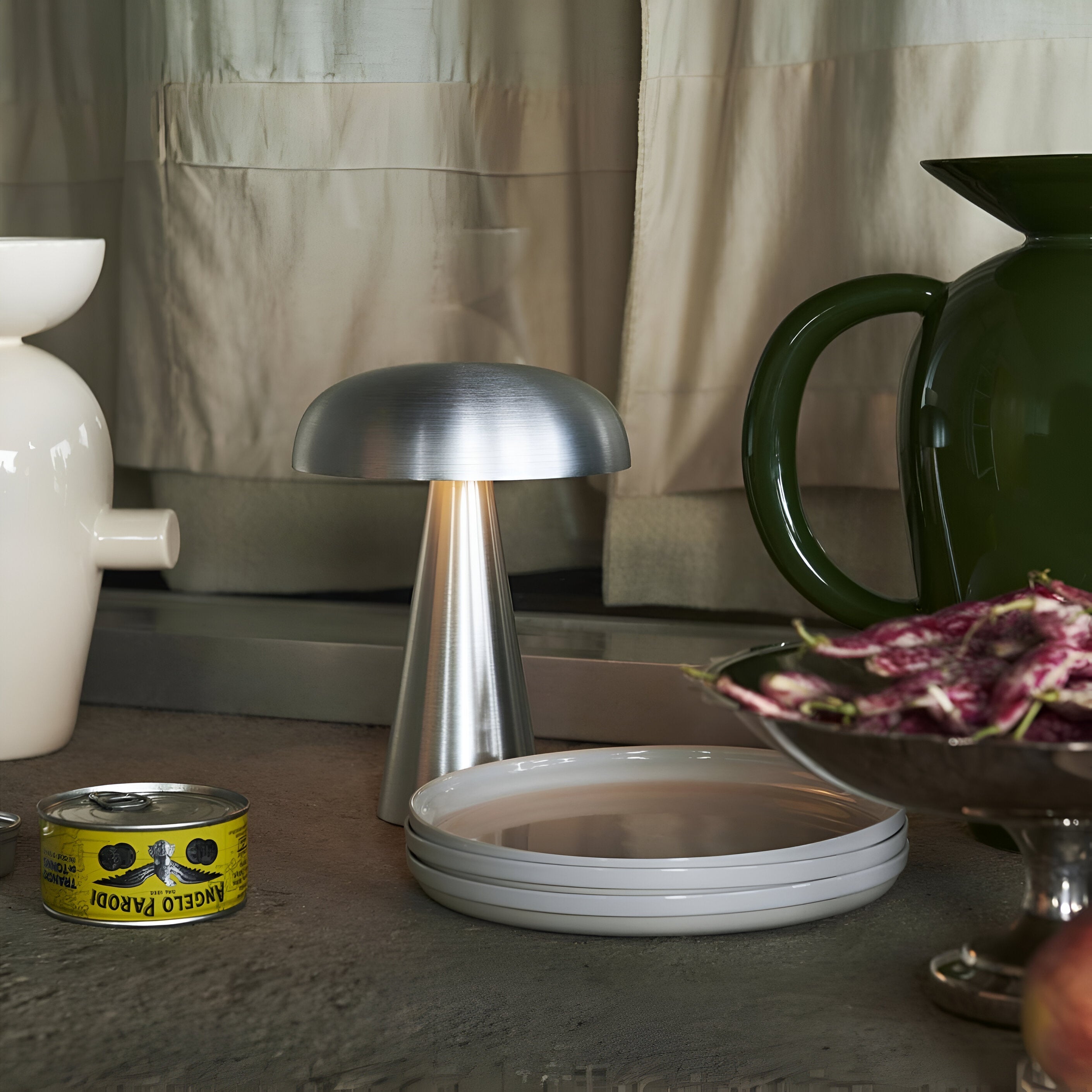 Mushroom Table Lamp with Adjustable Brightness – Modern Design for Living Room & Bedroom Lighting