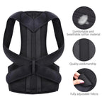 Posture Corrector Pro | Adjustable, Breathable Back Support for Pain Relief & Improved Posture at Home, Office, or Gym
