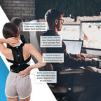 Posture Corrector Pro | Adjustable, Breathable Back Support for Pain Relief & Improved Posture at Home, Office, or Gym