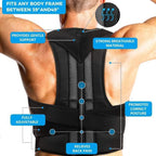 Posture Corrector Pro | Adjustable, Breathable Back Support for Pain Relief & Improved Posture at Home, Office, or Gym