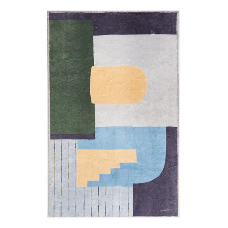 Wool Area Rug Collection - Handcrafted Geometric Patterns for Living Room & Bedroom Decor