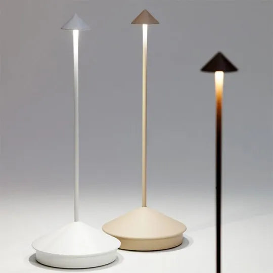 LED Table Lamp - Minimalistic Waterproof & Dimmable Wireless Light for Home Office & Bedroom Use