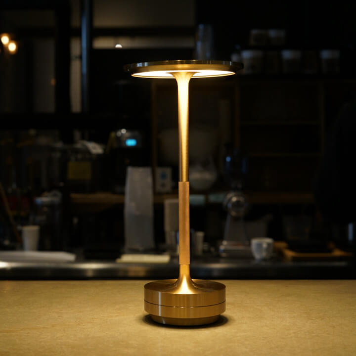 Mini Lamp LED: Cordless USB Table Lamp for Lounge & Restaurants - Sleek Ambient Design