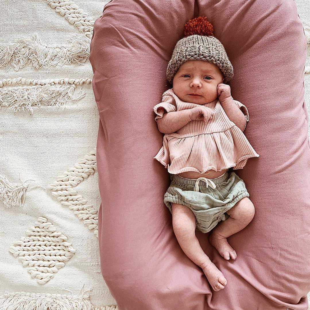 Organic Baby Lounger | Ultra-Soft, Breathable & Travel-Friendly for Cozy Playtime and Naptime