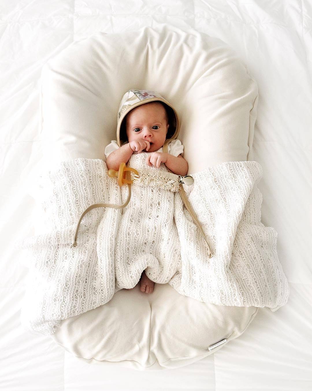 Newborn Lounger - Baby Lounge Cocoon, Infant Nest Pillow, & Comfortable Newborn Cushion Bed