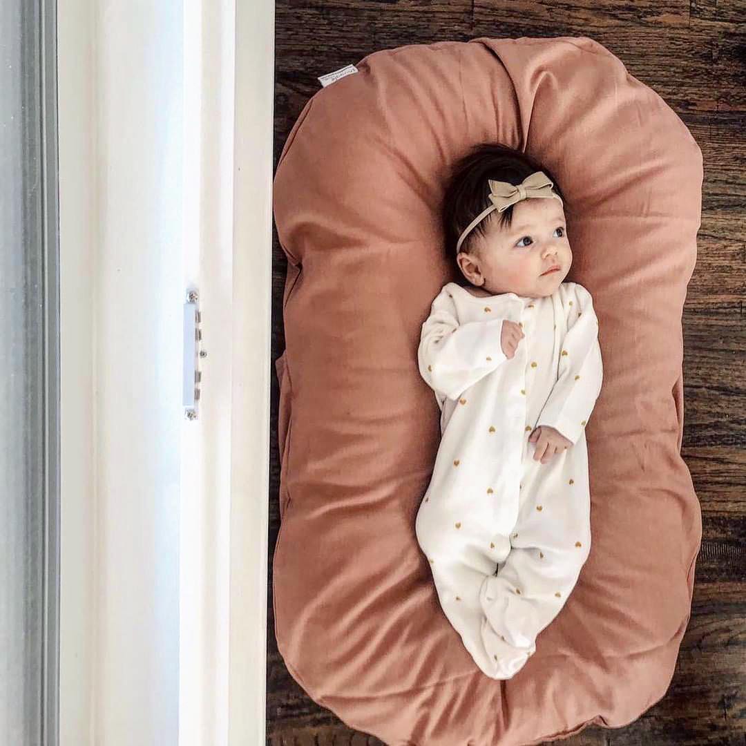 Organic Baby Lounger | Ultra-Soft, Breathable & Travel-Friendly for Cozy Playtime and Naptime