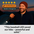 Baseball Bat LED Flashlight | Waterproof, Durable Aluminum & Versatile Lighting Modes for Outdoor Adventures