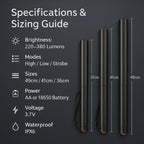 Baseball Bat LED Flashlight | Waterproof, Durable Aluminum & Versatile Lighting Modes for Outdoor Adventures