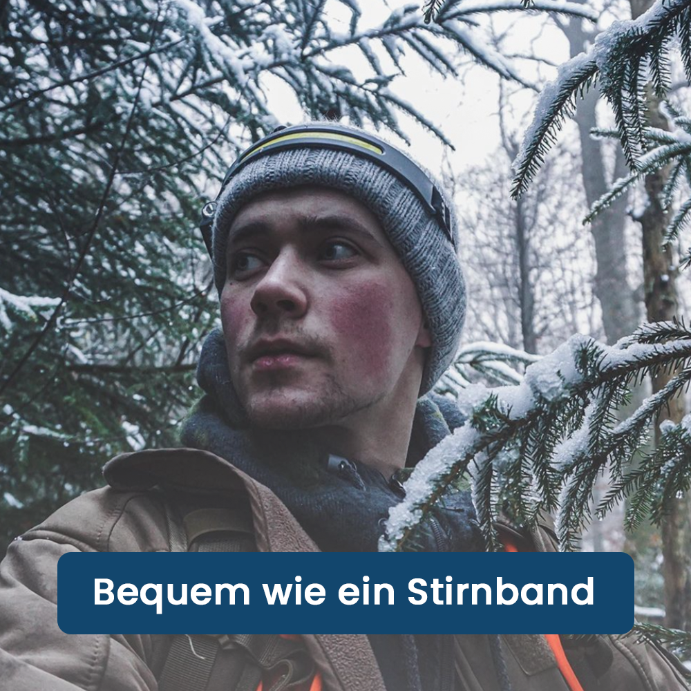 Headlamp | 180° Wide-Angle, Waterproof & Hands-Free for Hiking, Camping & Outdoor Activities