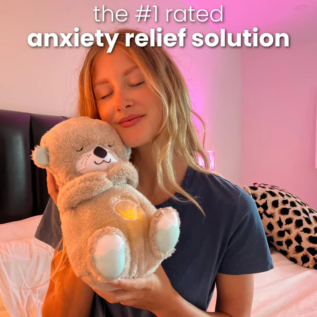 Snuggle Breathing Otter Bear | Soft Plush, Soothing Music & Ideal for Babies' Naptime and Bedtime Comfort