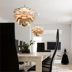 Artichoke Shape Pendant Lamp - Nordic Design Hanging Light Fixture for Modern Home Decor & Dining Spaces