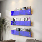 Wall-Mounted Floating Shelves for Home Storage & Display - Modern Wood Design for Living Room & Bedroom