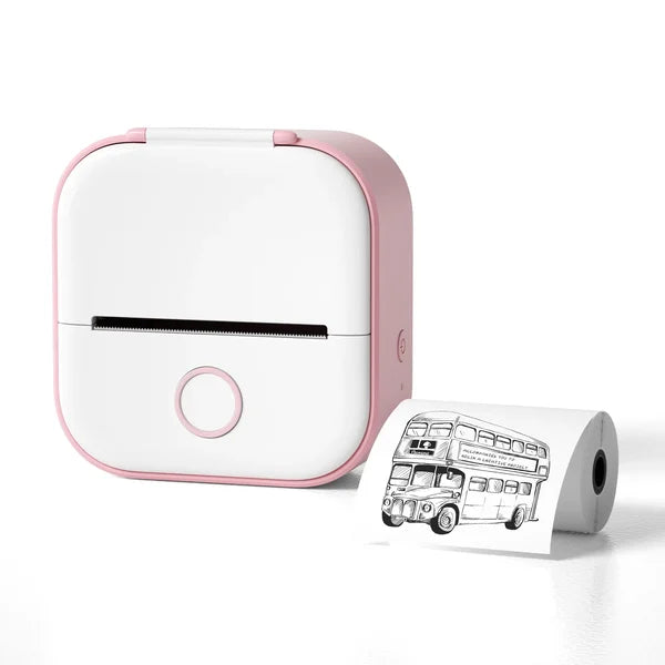 Mini Pocket Printer | Portable, Wireless & Versatile Printing for Documents and Photos Anytime, Anywhere