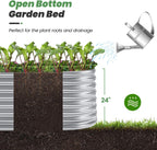 Galvanised Steel Raised Garden Bed | Durable, Modular Design for Organized Planting in Your Outdoor Space