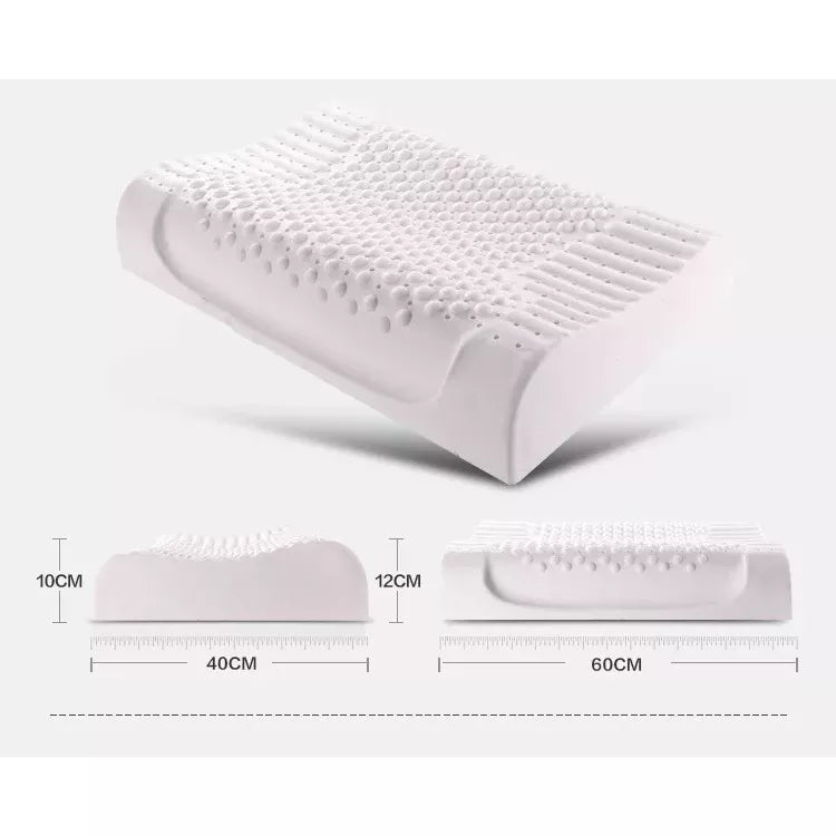Natural Latex Orthopedic Pillow for Neck Pain Relief – Hypoallergenic Supportive Sleep Cushion for Comfortable Rest