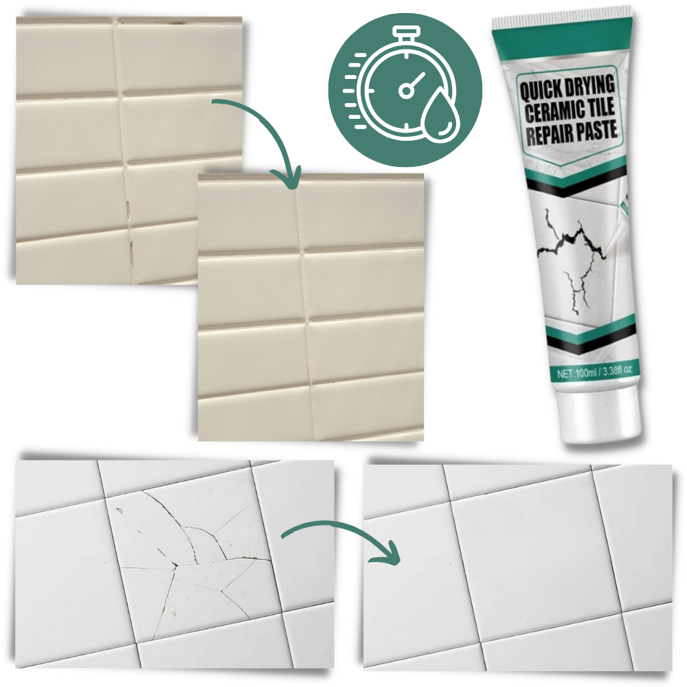 Tile Repair Kit – Epoxy Ceramic Patch for Chipped or Cracked Tiles