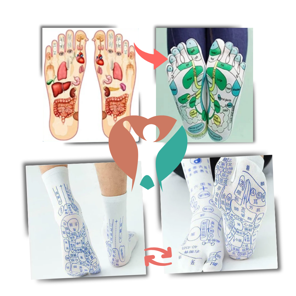 Reflexology Massage Socks – Boost Circulation & Relieve Tension with Acupressure