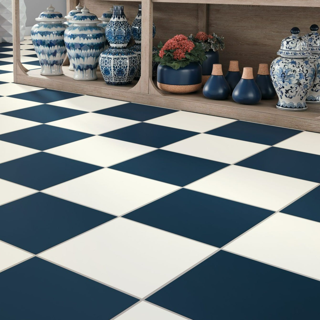 Unisex Checkerboard Bathrobe - Soft Cotton Robe for Adults, Perfect for Home & Spa Use