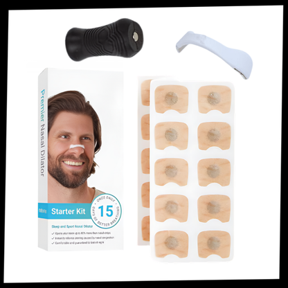 Snoring Relief Nasal Strips – Magnetic Design for Easy Breathing & Peaceful Sleep