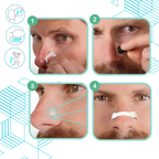 Snoring Relief Nasal Strips – Magnetic Design for Easy Breathing & Peaceful Sleep