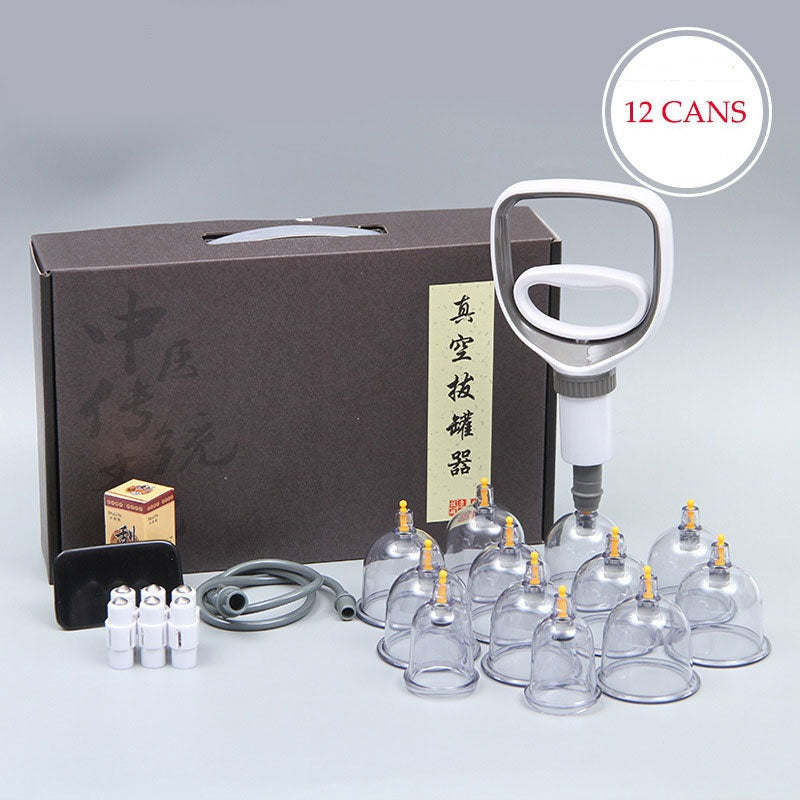 Professional Cupping Therapy Set | 24-Cup Manual Suction System for Muscle Relief & Recovery at Home