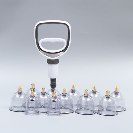 Professional Cupping Therapy Set | 24-Cup Manual Suction System for Muscle Relief & Recovery at Home