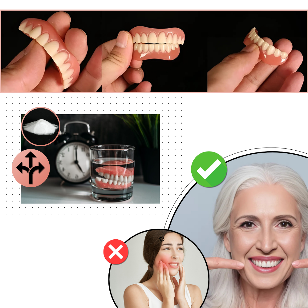 CustomGrip Denture Solution | Customizable Fit, Strong Adhesive & Easy Maintenance for Natural Smile Enhancement