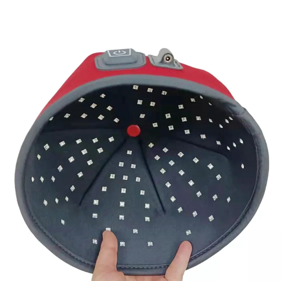 Infrared Phototherapy Cap for Hair Regrowth | 120 LEDs, Dual Wavelength Technology & Ideal for Men and Women at Home