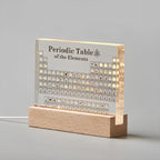 Illuminated Periodic Table with Real Elements | Premium Acrylic Display for Educational Use and Home Decor