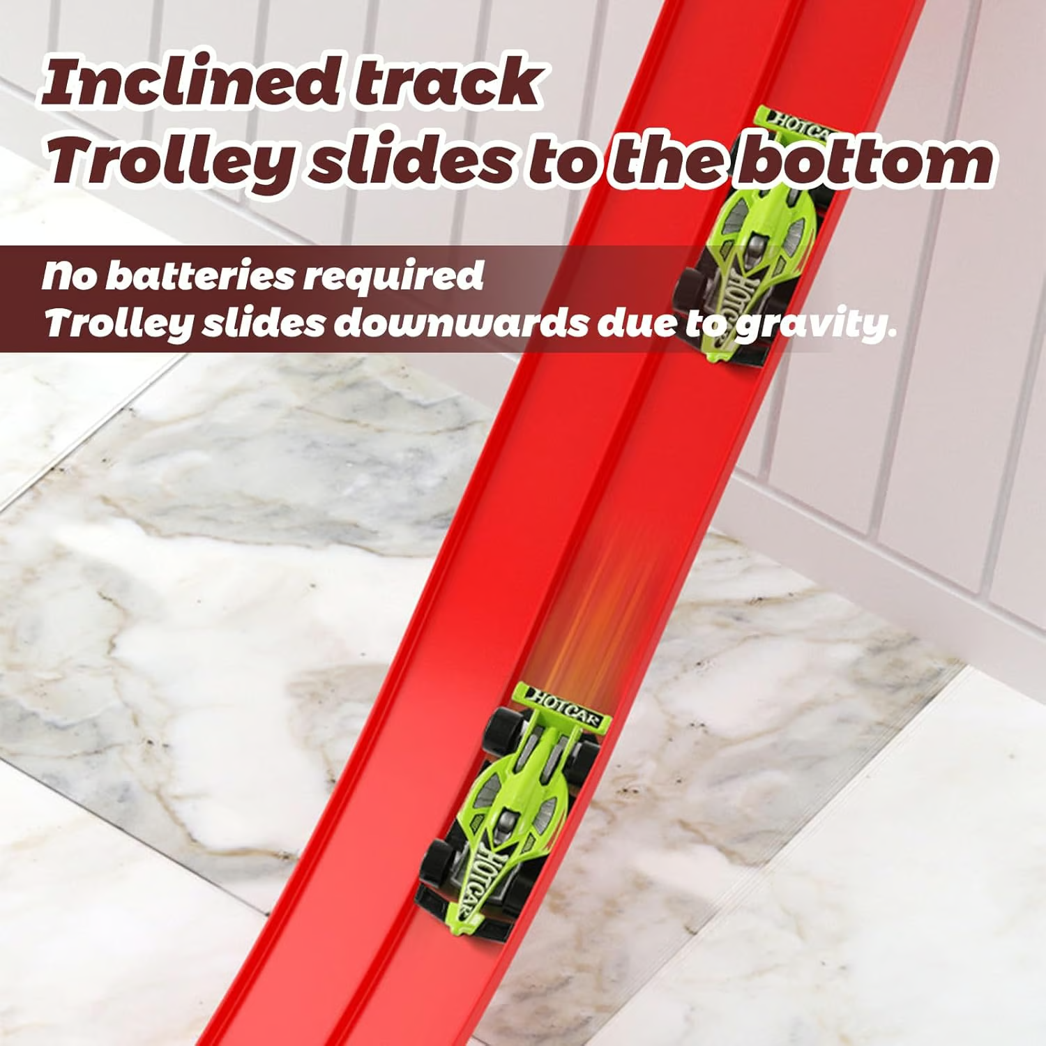 FlexiRacer Track Set | Flexible Snap-Together Design with 4 Diecast Cars for Endless Indoor Racing Fun