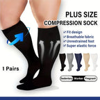 Plus Size Compression Socks | Gentle Entry, Graduated Support & Moisture-Control for Enhanced Comfort and Performance