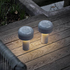 LED Mushroom Rechargeable Table Lamp - Portable Night Light with Adjustable Brightness for Home, Office, and Outdoor Use