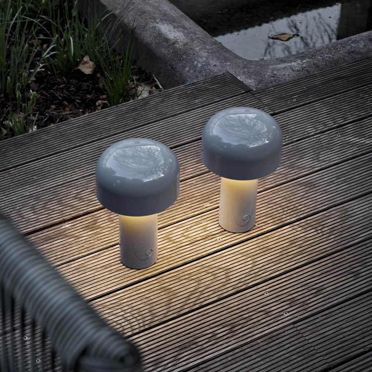 LED Mushroom Rechargeable Table Lamp - Portable Night Light with Adjustable Brightness for Home, Office, and Outdoor Use